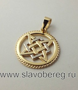 Звезда Руси из золота с родием - изображение 1